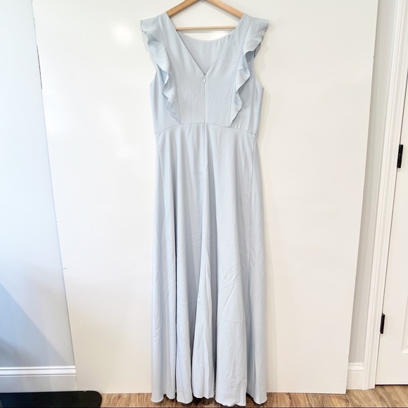 NWT Ted Baker Tie the Knot Ardenia Waterfall Ruffle Gown Dress - Picture 3 of 16